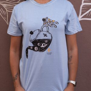 Camiseta Azul Astronauta – TAM P (Unissex)